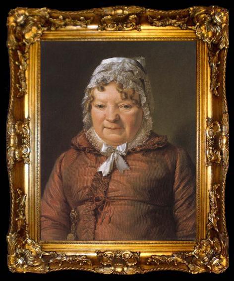 framed  Ferdinand Georg Waldmuller The Mother of Captain von Stierle-Holzmeister, ta009-2